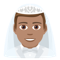 Man with Veil- Medium Skin Tone emoji on Emojione
